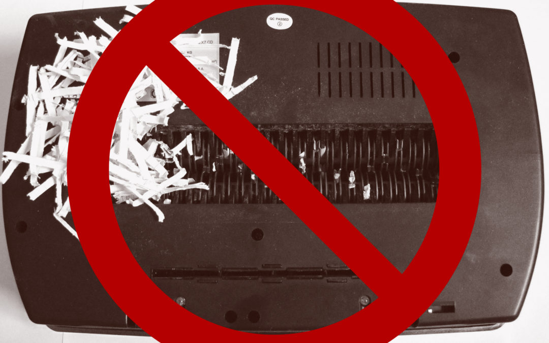 Making Paper Shredders Obsolete Since 2002